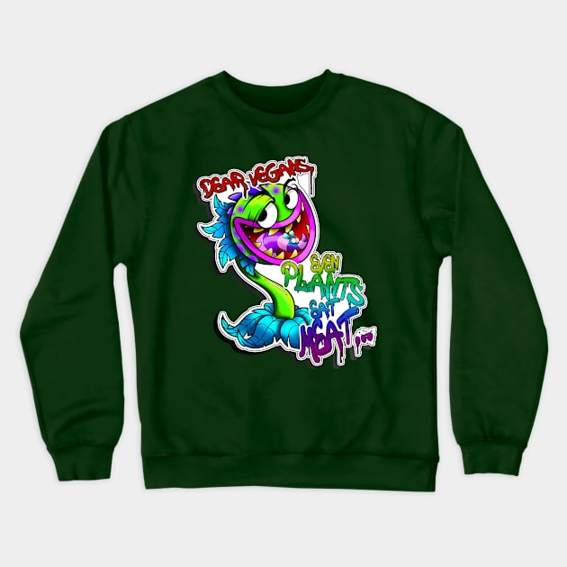 DearVegan Crewneck Sweatshirt by Tookiester